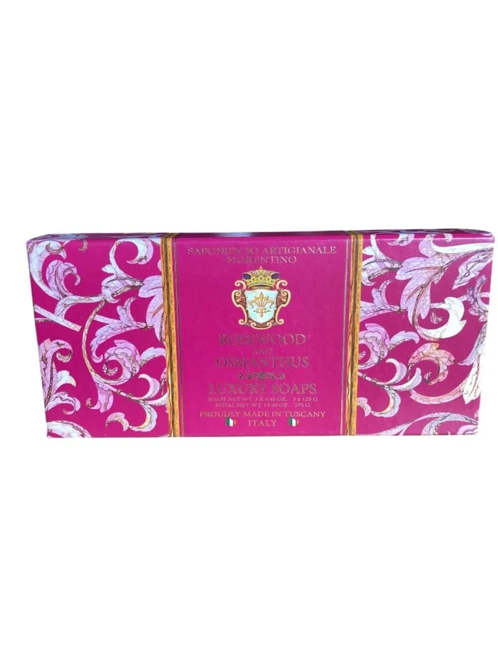 New Saponificio Artigianale Fiorentino Rosewood Luxury Soaps Tuscany Italy Giftb